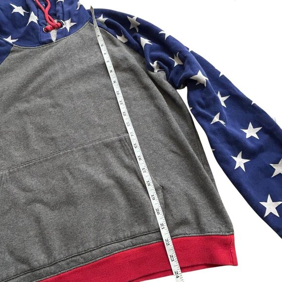BDG Urban Outfitter Patriotic Style Red White and BlueCasual Hoodie Size L - Picture 8 of 9
